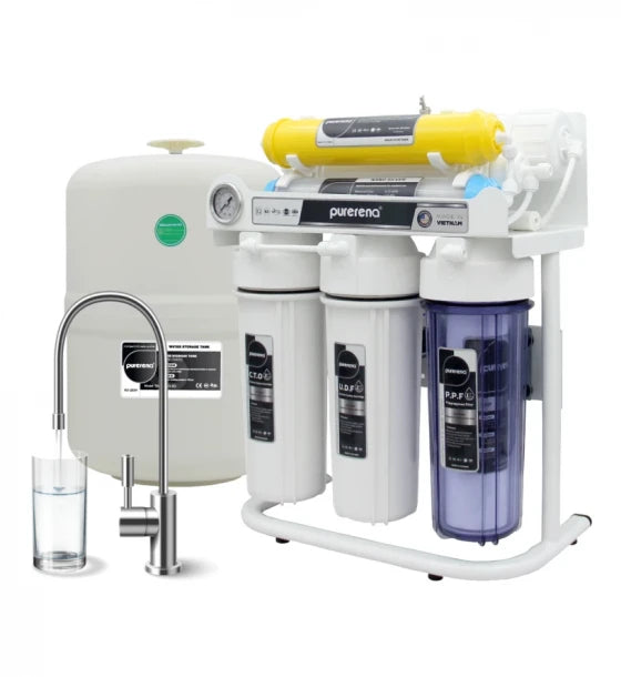 RO 7-stages water filter - With Stand  جهاز تحلية مياه 7 مراحل - بالقاعدة الأرضية